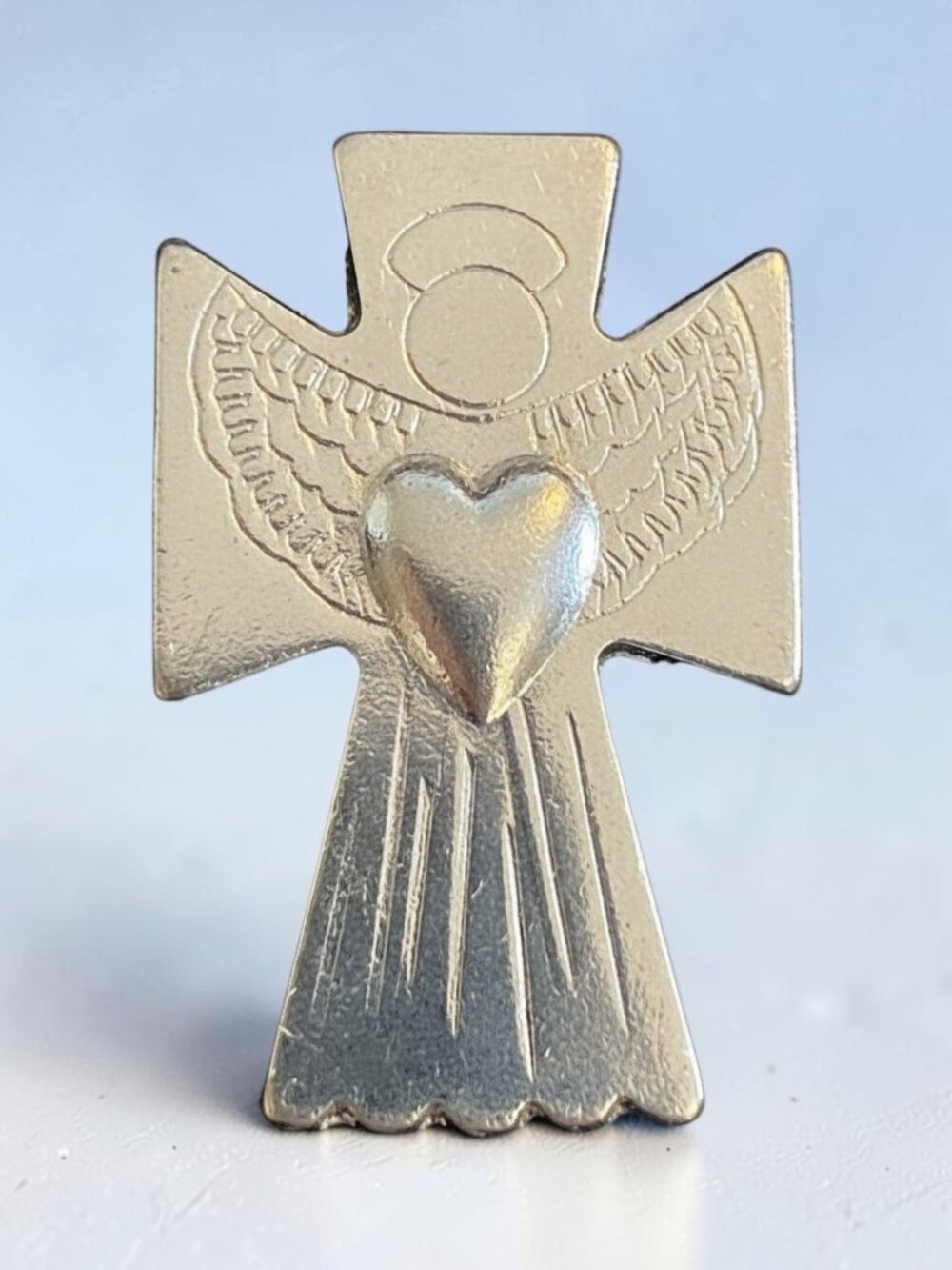 CAROLYN POLLACK STERLING SILVER ANGEL PENDANT ON 18 INCH CHAIN